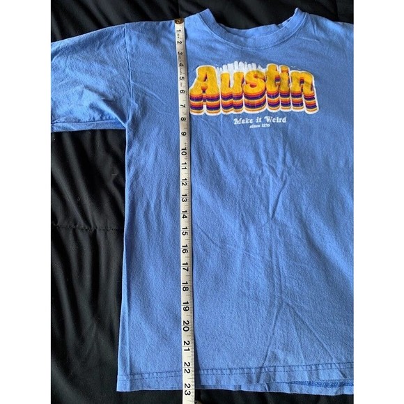 Austin Make It Weird The Duck Company T Shirt Short Sleeve Blue Heather - Picture 6 of 8